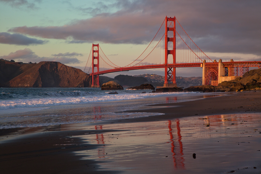 Golden Gate Bridge at High Tide: Image #20111124_0031