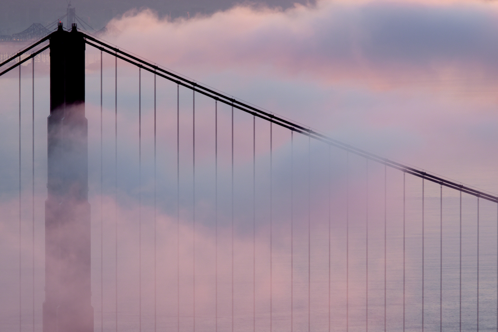 Golden Gate Bridge Silhouette Fog: Image #20111216_0084