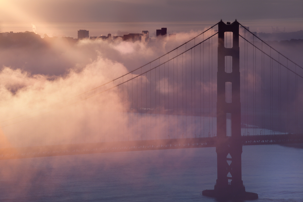 Sunbeam - Fog and Golden Gate Bridge: Image #20111216_0092